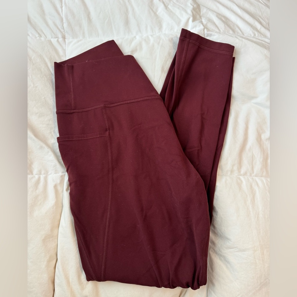 Burgundy Leggings